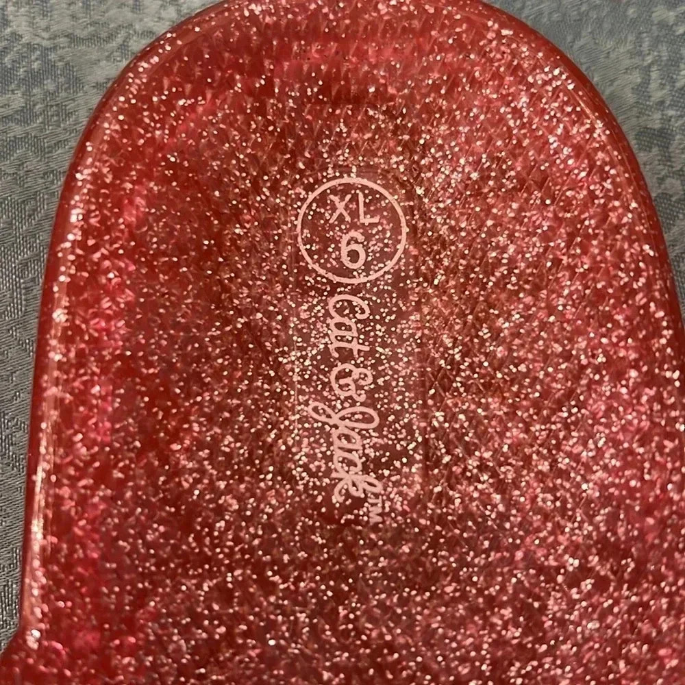 Youth Cat & Jack Pink Shimmer Sandals - Picture 6 of 6
